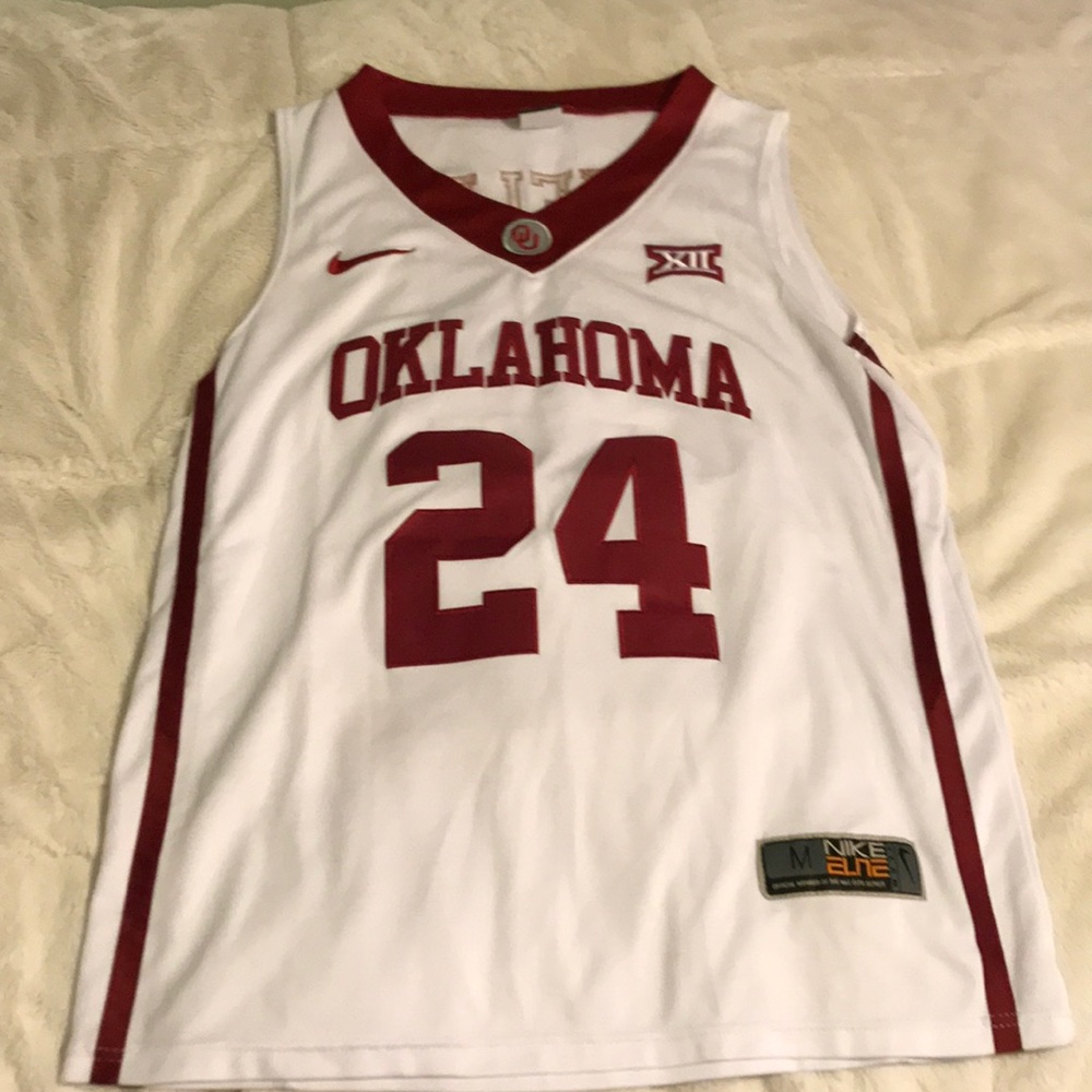 Buddy shield basketball jersey, Oklahoma Sooners